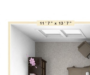 B2 - 2 Bed - 1 Bath Floor Plan B2 - 2 Bed - 1 Bath Floor Plan at Avant Apartments, Carmel, IN